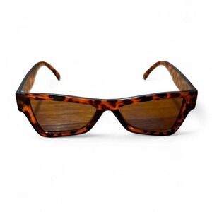 Tortoiseshell geometric sunglasses